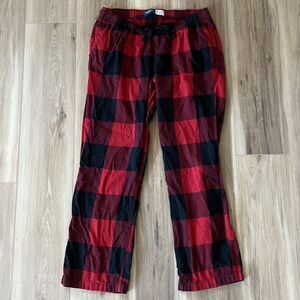 Womens / Teen Red & Black Tartan Plaid Pj Pajamas Bottoms by Old Navy sz Small